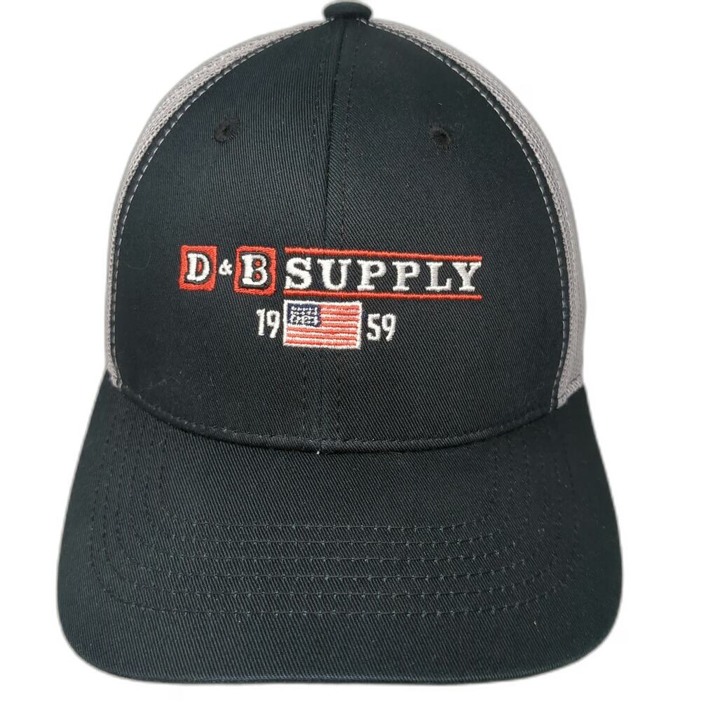 Outdoor Cap Trucker Hat Black One Size D&B Supply 1959 American Flag Mesh Hat